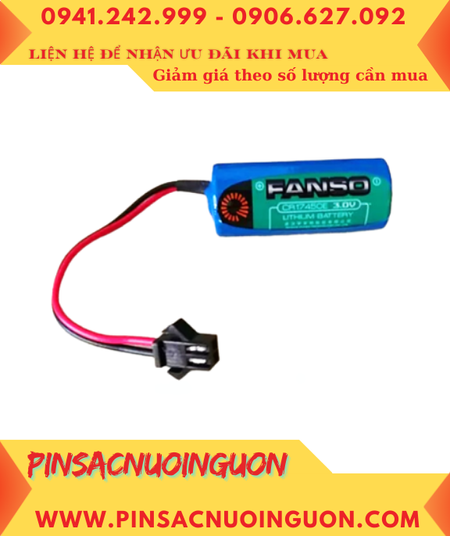 Pin đồng hồ nước FANSO CR17450E lithium 3v 4/5A 2200mAh (ZẮC ĐEN) chính hãng