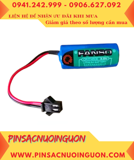 FANSO CR17450E; Pin nuôi nguồn FANSO CR17450E lithium 3.0v 2200mAh (ZẮC ĐEN) chính hãng
