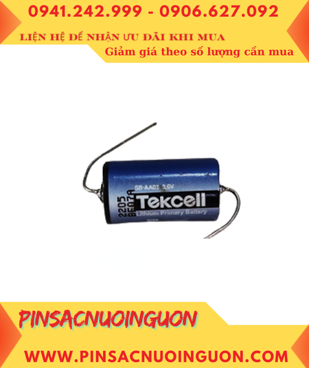 Tekcell SB-AA02 (trục thép hàn), Pin nuôi nguồn PLC Tekcell SB-AA02 lithium 3.6v 1/2AA 1200mAh (Hàn Quốc)