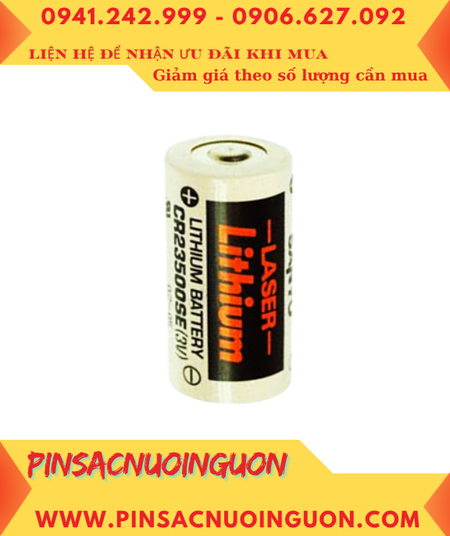 Sanyo CR23500SE; Pin nuôi nguồn Sanyo CR23500SE lithium 3v 5000mAh _Xuất xứ Nhật
