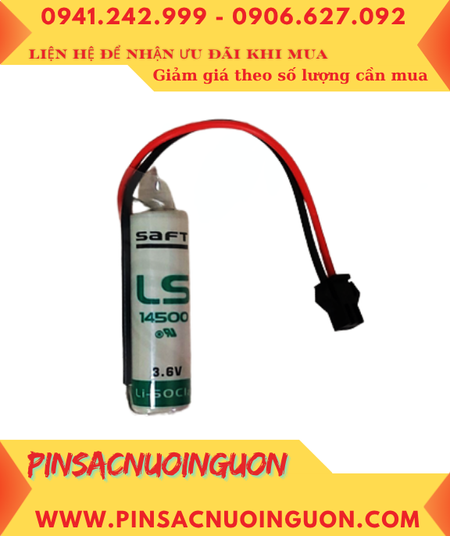 Pin Saft LS14500 _Pin LS14500; Pin nuôi nguồn PLC Saft LS14500 lithium 3.6v AA 2600mAh _Xuất xứ Pháp