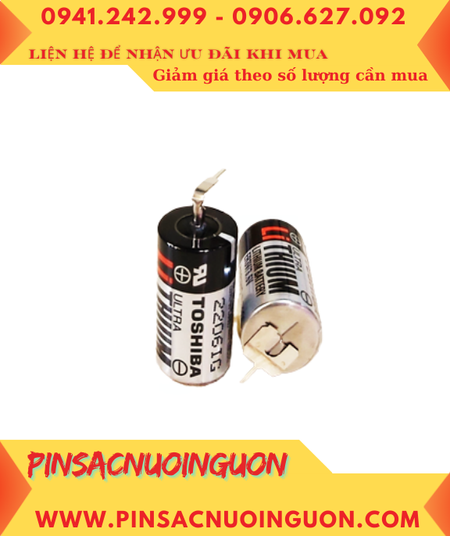 Pin Toshiba ER4V _Pin ER4V _Pin ER14335; Pin nuôi nguồn PLC Toshiba ER4V lithium 3.6v 2/3AA 1200mAh -Xuất xứ Nhật