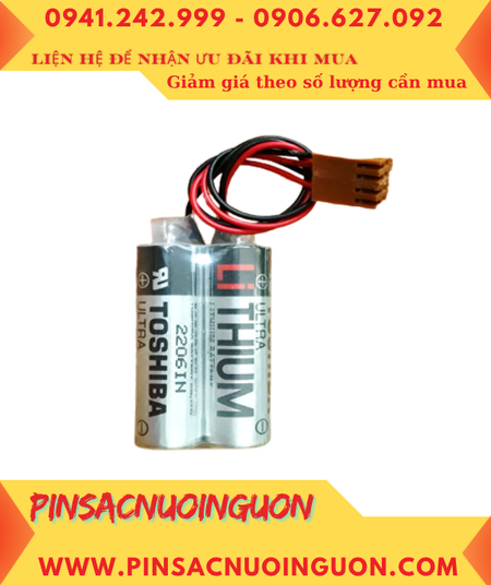 Toshiba 2ER6V (2 viên ghép đôi), Pin nuôi nguồn Toshiba ER6V lithium 3.6v 4000mAh /Xuất xứ NHẬT