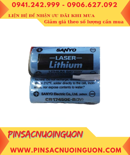 Sanyo 2CR17450E-R (2viên ghép đôi); Pin nuôi nguồn Sanyo 2CR17450E-R-CN-10 4400mAh /X.xứ NHẬT