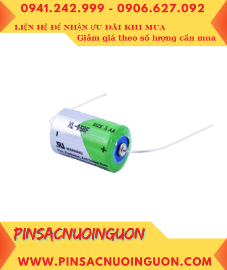 XENO XL-050F; Pin nuôi nguồn XENO XL-050F (TRỤC thép 2 đầu) 3.6v 1/2AA 1200mAh _Xuất xứ Hàn Quốc