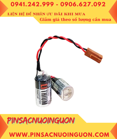 Pin ER3V _Pin Toshiba ER3V; Pin nuôi nguồn Toshiba ER3V lithium 3.6v 1/2AA 1000mAh _XUất xứ Nhật