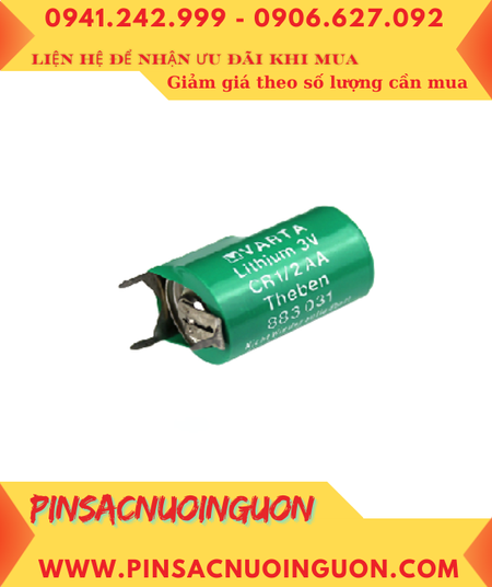 Pin Varta CR1/2AA _Pin CR1/2AA; Pin nuôi nguồn PLC Varta CR1/2AA 1/2AA 950mAh _Made in Germany