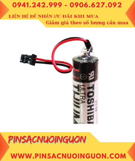 Toshiba ER6V; Pin nuôi nguồn Toshiba ER6V lithium 3.6v AA 2000mAh (Zắc nâu nhỏ) _Xuất xứ Nhật