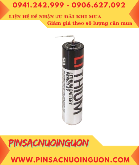 Toshiba ER6V (chân thép), Pin nuôi nguồn PLC Toshiba ER6V lithium 3.6v AA 2000mAh, Xuất xứ Nhật