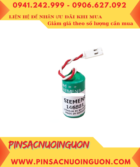 Siemens 146881, Pin nuôi nguồn PLC Siemens 146881 lithium 3V 1/2AA 850mAh chính hãng _Xuất xứ ĐỨC