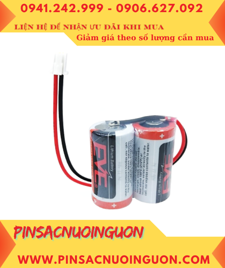 EVE CR17335 (2 viên ghép đôi) _Pin nuôi nguồn EVE CR17335 Lithium 3v 2/3A 3000mAh chính hãng