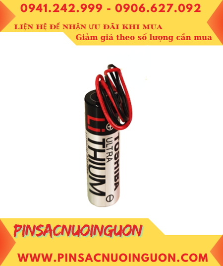 Toshiba ER6V (JEA2.54-4P); Pin nuôi nguồn PLC Toshiba ER6V lithium 3.6v AA 2000mAh, Xuất xứ Nhật