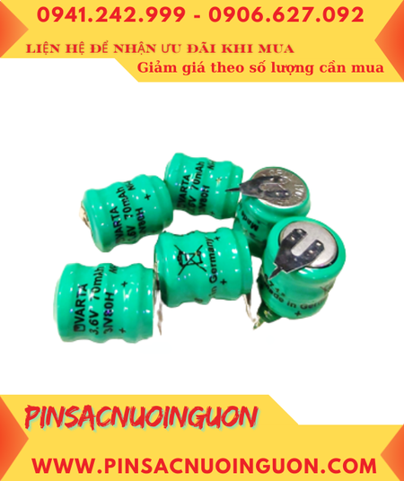 Pin TIMER 3/V80H (3.6v-80mAh) _Pin sạc nuôi nguồn TIMER 3/V80H (Pin sạc NiMh 3.6v-80mAh)