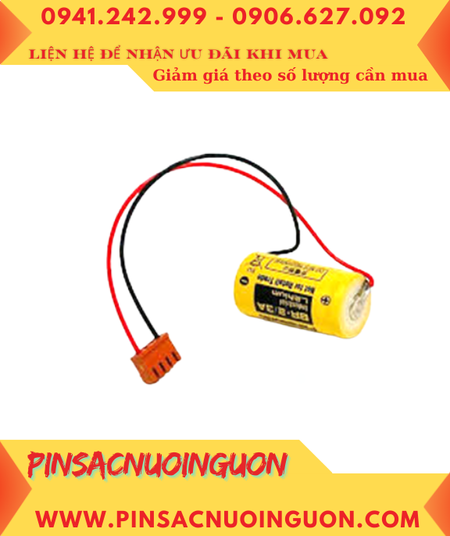 FANUC A007; Pin nuôi nguồn FANUC A007 lithium 3v 2/3A 1200mAh chính hãng, Xuất xứ Nhật