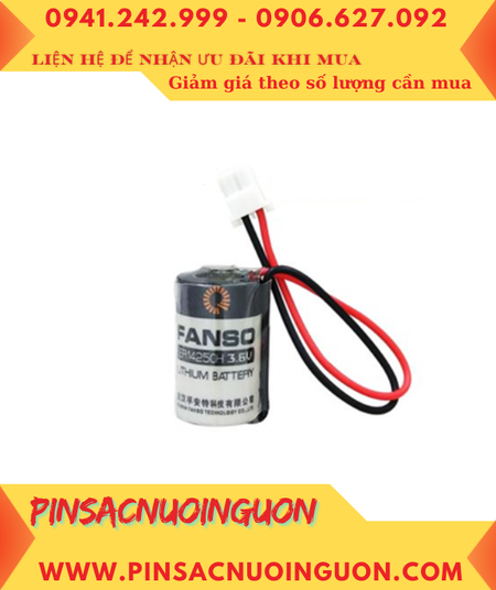FANSO ER14250H; Pin nuôi nguồn PLC FANSO ER14250H lithium 3.6v 1/2AA 1200mAh (zắc trắng)