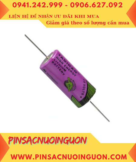 Tadiran TL-5955 (trục thép 2 chấu hàn); Pin nuôi nguồn Tadiran TL-5955 lithium 3.6v 2/3AA 1650mAh _Xuất xứ Israel