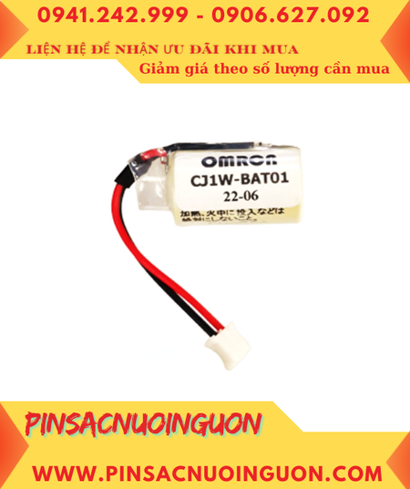 Omron CJ1W-BAT01; Pin nuôi nguồn Omron CJ1W-BAT01 lithium 3V 1/2AA 950mAh chính hãng /Xuất xứ NHẬT