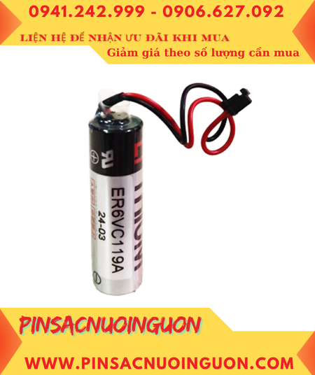 Pin ER6VC119A; Pin nuôi nguồn Mitsubishi ER6VC119A lithium 3.6v AA 2000mAh _Xuất xứ Nhật