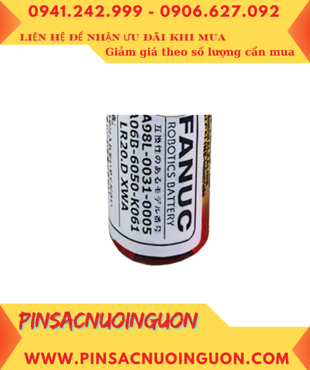 Fanuc A98L-0031-0005; Pin nuôi nguồn Fanuc A98L-0031-0005 Alkaline 1.5v chính hãng, Xuất xứ Belgium