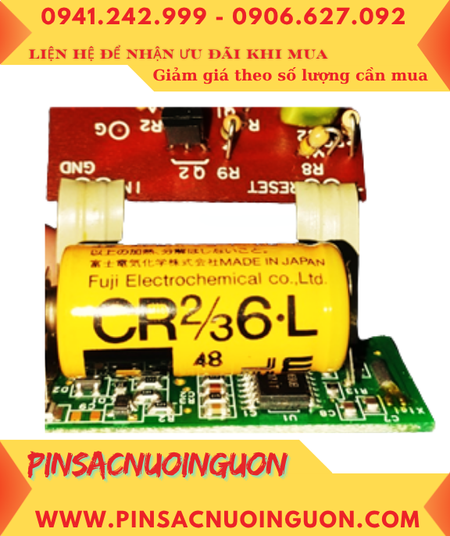FUJI CR2/3 6.L, Pin nuôi nguồn PLC CR2/3 6.L lithium 3V 1350mAh chính hãng, Xuất xứ NHẬT