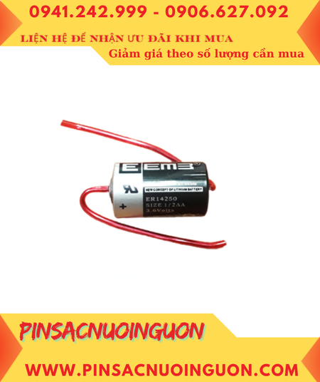 EEMB ER14250, Pin nuôi nguồn PLC EEMB ER14250 lithium 3.6v 1/2AA 1200mAh chính hãng