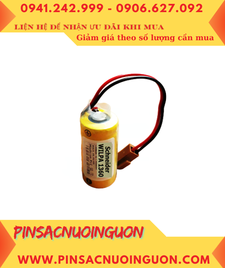 Schneider WILPA 1360; Pin nuôi nguồn Schneider WILPA 1360 2/3A 3V 1200mAh chính hãng, Xuất xứ Nhật