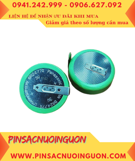 Pin BR2477A _ Pin nuôi nguồn PLC Keyence BR2477A lithium 3v 1000mAh chính hãng, Xuất xứ Indonesia