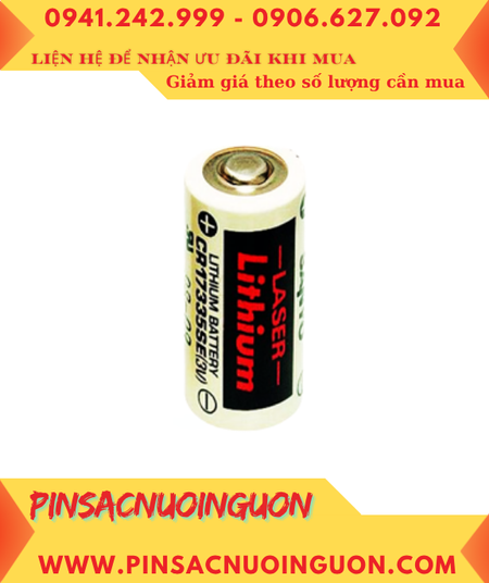 Sanyo CR17335SE, Pin nuôi nguồn Sanyo CR17335SE lithium 3v 2/3A 1800mAh, Xuất xứ Nhật