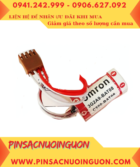 Omron 3G2A9-BAT08; Pin nuôi nguồn Omron 3G2A9-BAT08 3.6v 2/3A 1600mAh chính hãng /Xuất xứ NHẬT
