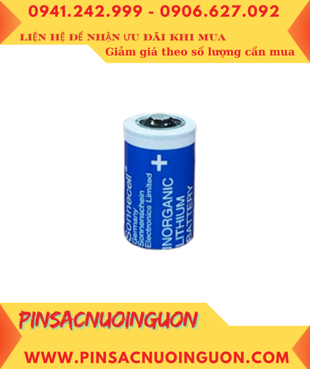 Sonnecell SL-350; Pin nuôi nguồn PLC Sonnecell SL-350 lithium 3.6v 1/2AA 1100mAh chính hãng _Xuất xứ Đức