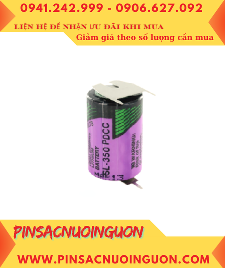 Pin Tadiran SL-350; Pin nuôi nguồn PLC Tadiran SL-350 lithium 3.6v 1/2AA 1200mAh _Made in Israel