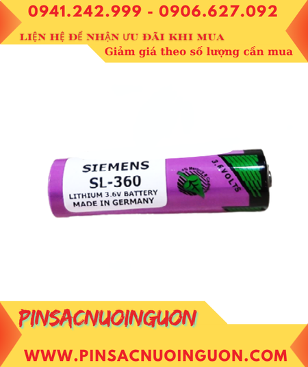 Siemens SL-360; Pin nuôi nguồn Siemens SL-360 lithium 3.6v AA 2400mAh chính hãng _Xuất xứ Đức