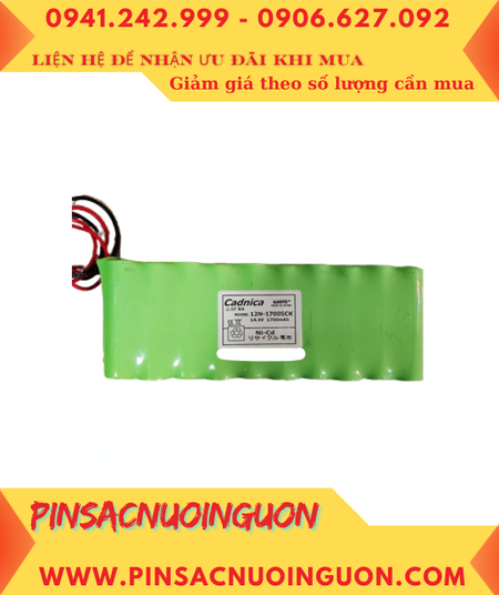 Sanyo Cadnica 12N-1700SCK, Pin nuôi nguồn Yamaha 12N-1700SCR (14.4v 1700mAh) /Xuất xứ NHẬT