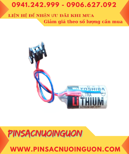 Pin ER3V _Pin Toshiba ER3V; Pin nuôi nguồn Toshiba ER3V lithium 3.6v 1/2AA 1000mAh _XUất xứ Nhật