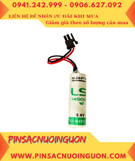 Saft LS14500 _Pin LS14500; Pin nuôi nguồn PLC Saft LS14500 lithium 3.6v AA 2600mAh _Xuất xứ Pháp