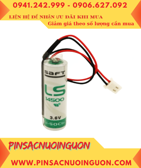 Pin Saft LS14500 _Pin LS14500; Pin nuôi nguồn PLC Saft LS14500 lithium 3.6v AA 2600mAh _Xuất xứ Pháp