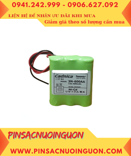 Panasonic CADNICA 3N-600AA, Pin nuôi nguồn Panasonic CADNICA 3N-600AA (3.6v 600mAh) /Xuất xứ NHẬT