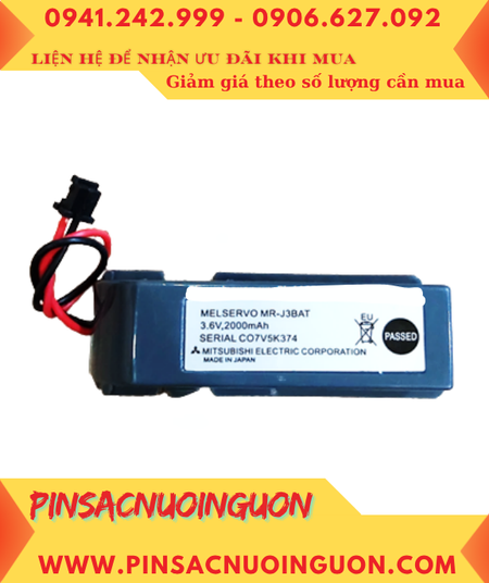 Mitsubishi MR-J3BAT; Pin nuôi nguồn Mitsubishi MR-J3BAT lithium 3.6v AA 2000mAh _Xuất xứ Nhật