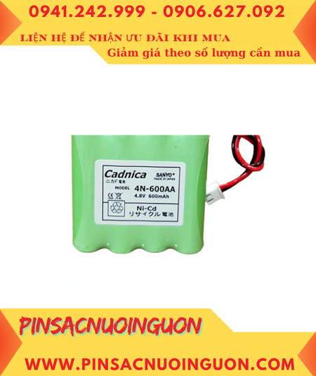 Cadnica 4N-600AA, Pin nuôi nguồn Yamaha 4N-600AA (4.8v-600mAh) chính hãng /Xuất xứ NHẬT