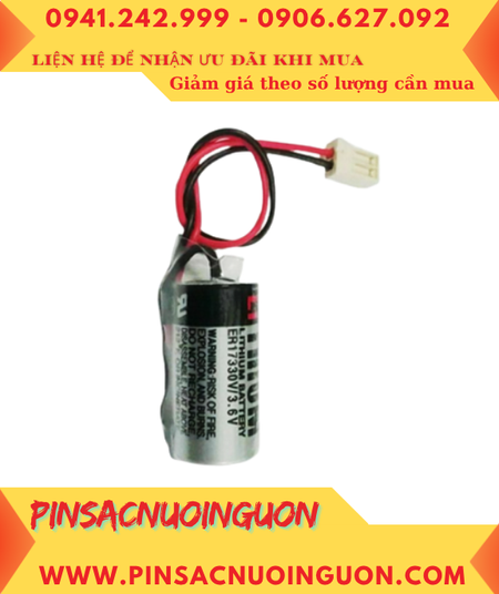 Toshiba ER17330V; Pin nuôi nguồn PLC Toshiba ER17330V lithium 3.6v 1700mAh chính hãng, Xuất xứ Nhật