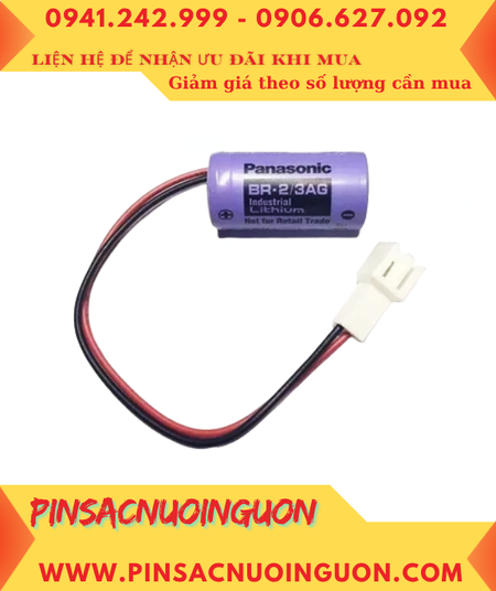 Panasonic BR-2/3AG; Pin nuôi nguồn Panasonic BR-2/3AG 2/3A 1450mAh chính hãng, Xuất xứ NHẬT