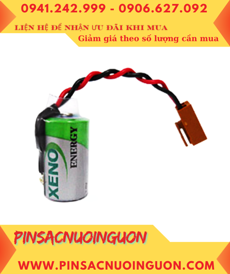 XENO XL-050F; Pin nuôi nguồn XENO XL-050F (ZẮC CẮM) 3.6v 1/2AA 1200mAh _Xuất xứ Hàn Quốc