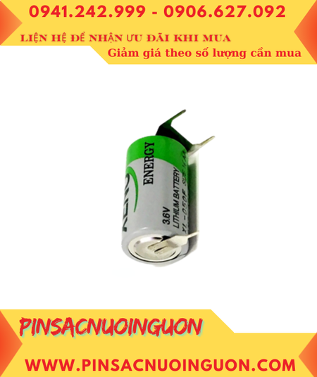 XENO XL-050F; Pin nuôi nguồn XENO XL-050F (TRỤC thép 2 đầu) 3.6v 1/2AA 1200mAh _Xuất xứ Hàn Quốc