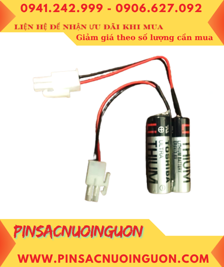 Pin Toshiba ER6V; Pin ER6V; Pin nuôi nguồn PLC Toshiba ER6V lithium 3.6v AA 2000mAh _Xuất xứ Nhật
