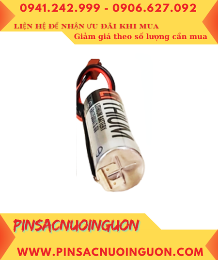 Pin OMRON ER6VCT, Pin nuôi nguồn PLC OMRON ER6VCT lithium 3.6v 2000mAh chính hãng /Xuất xứ NHẬT