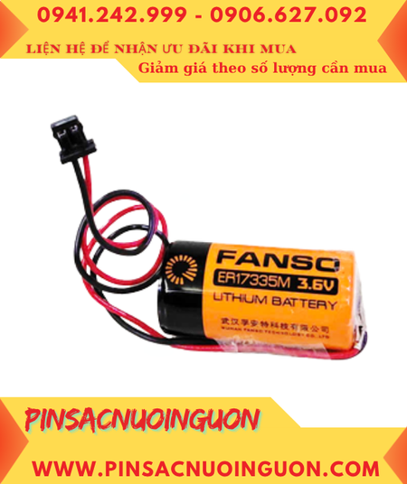 Fanso ER17335M (Zắc DF1.35-2P); Pin Nuôi nguồn Fanso ER17335M lithium 3.6v 2/3A 1700mAh chính hãng