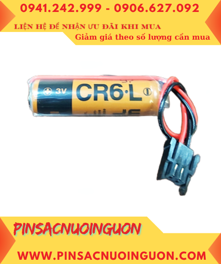 FUJI CR6.L; Pin nuôi nguồn PLC FUJI CR6.L (CR14505) AA 2300mAh chính hãng, Xuất xứ NHẬT
