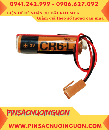 FUJI CR6.L; Pin nuôi nguồn PLC FUJI CR6.L (CR14505) AA 2300mAh chính hãng, Xuất xứ NHẬT