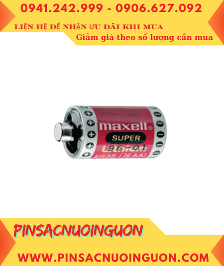 Maxell ER3 Super Lithium; Pin nuôi nguồn PLC Maxell ER3 Super lithium 3.6v 1/2AA 1100mAh _Xuất xứ Nhật