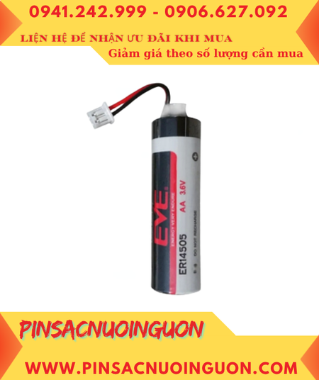 Pin ER14505 _Pin EVE ER14505; Pin nuôi nguồn EVE ER14505 lithium 3.6v AA 2600mAh (zắc cắm trắng)